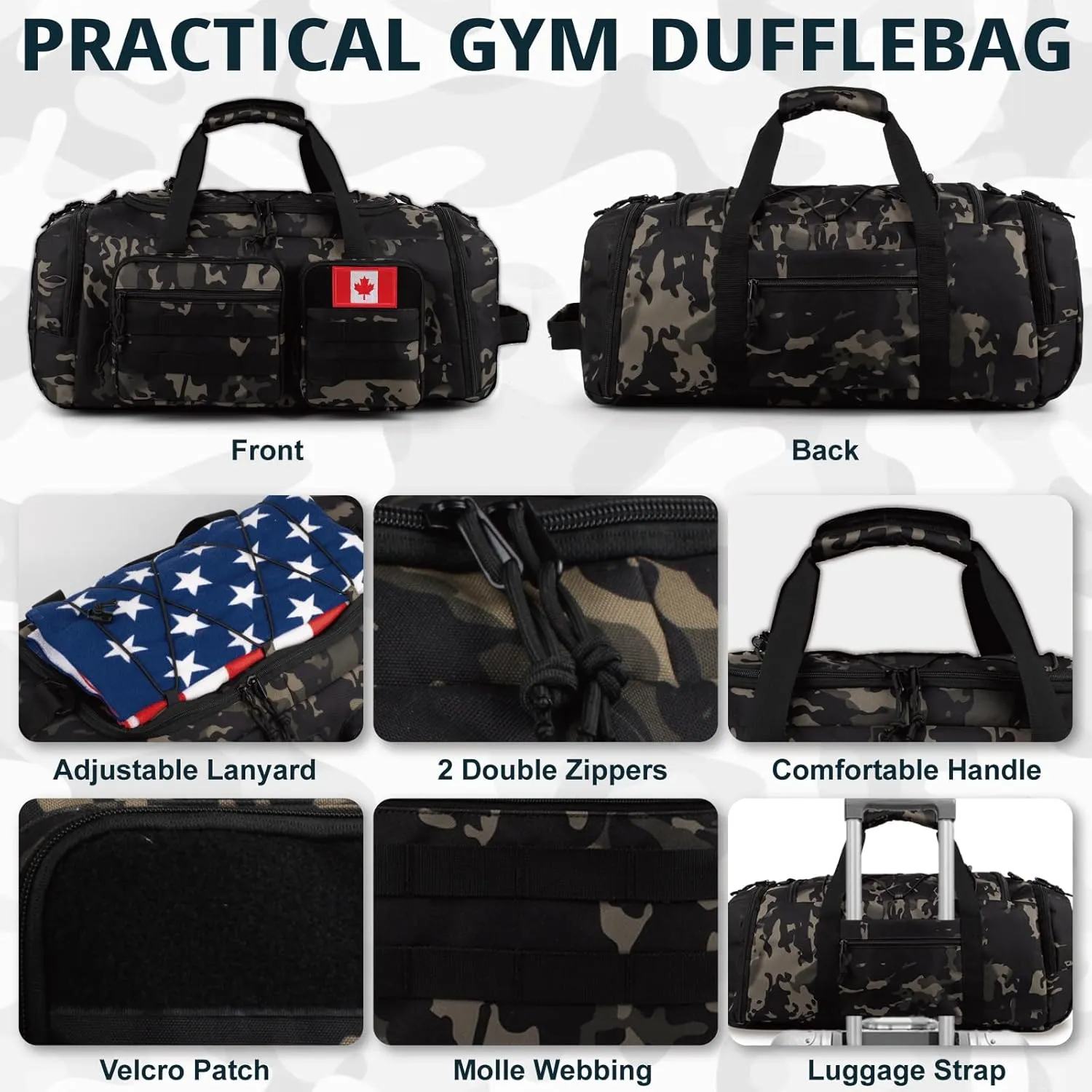 ✨ 🎒 Tactical 3-in-1 Sports & Travel Bag – 50L of Functionality 🎒 ✨