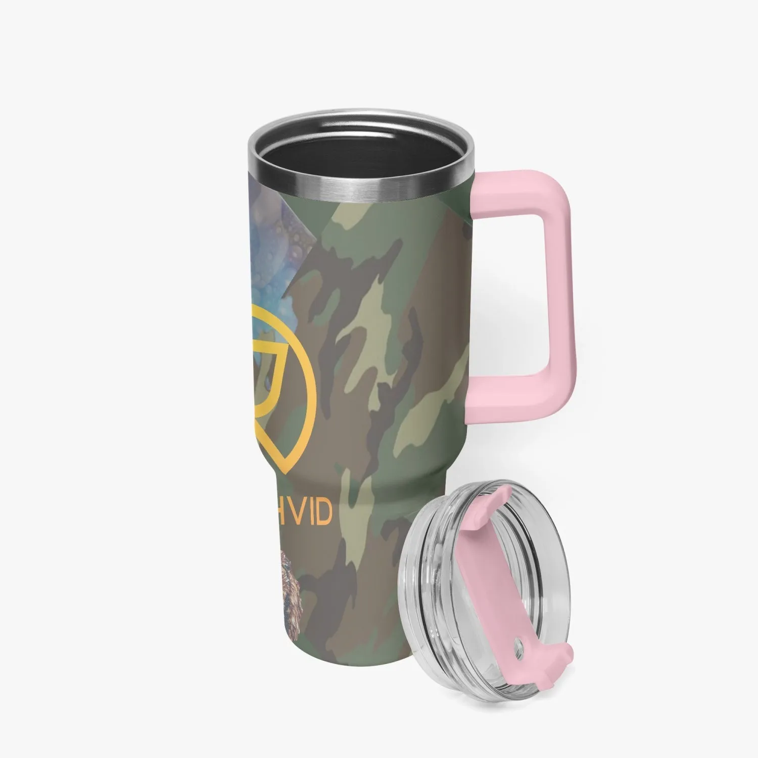 1102. Rachvid Camouflage 40oz Car Tumbler Cup