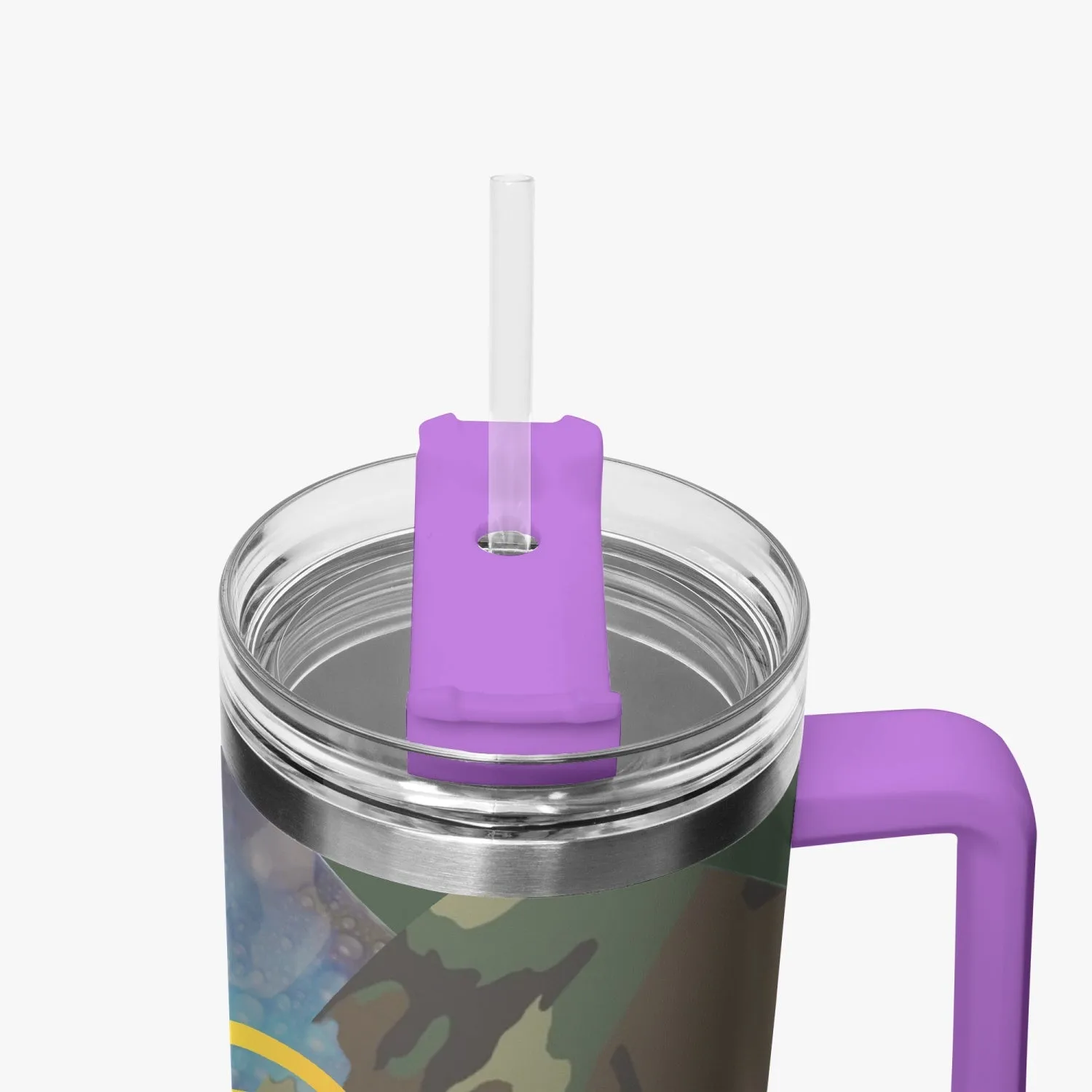 1102. Rachvid Camouflage 40oz Car Tumbler Cup