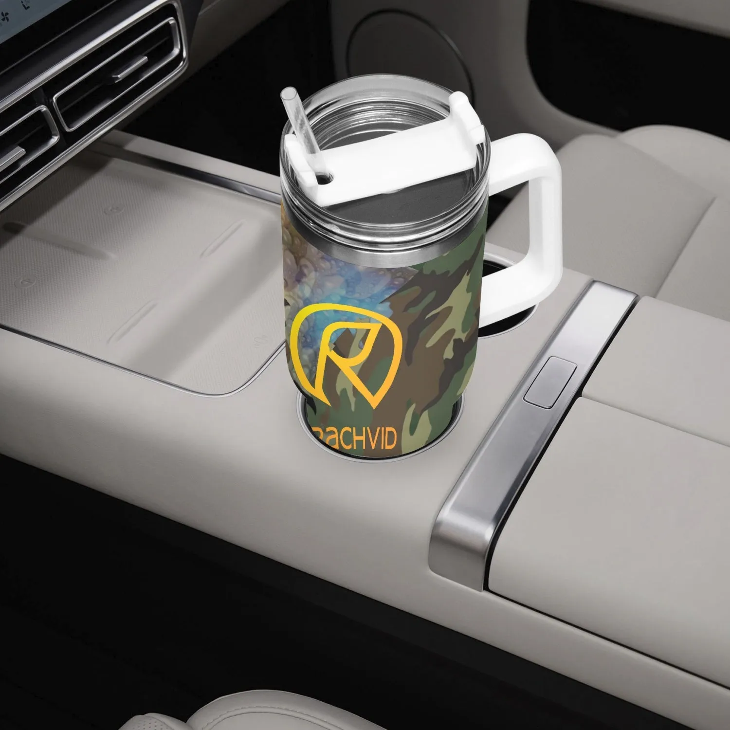 1102. Rachvid Camouflage 40oz Car Tumbler Cup