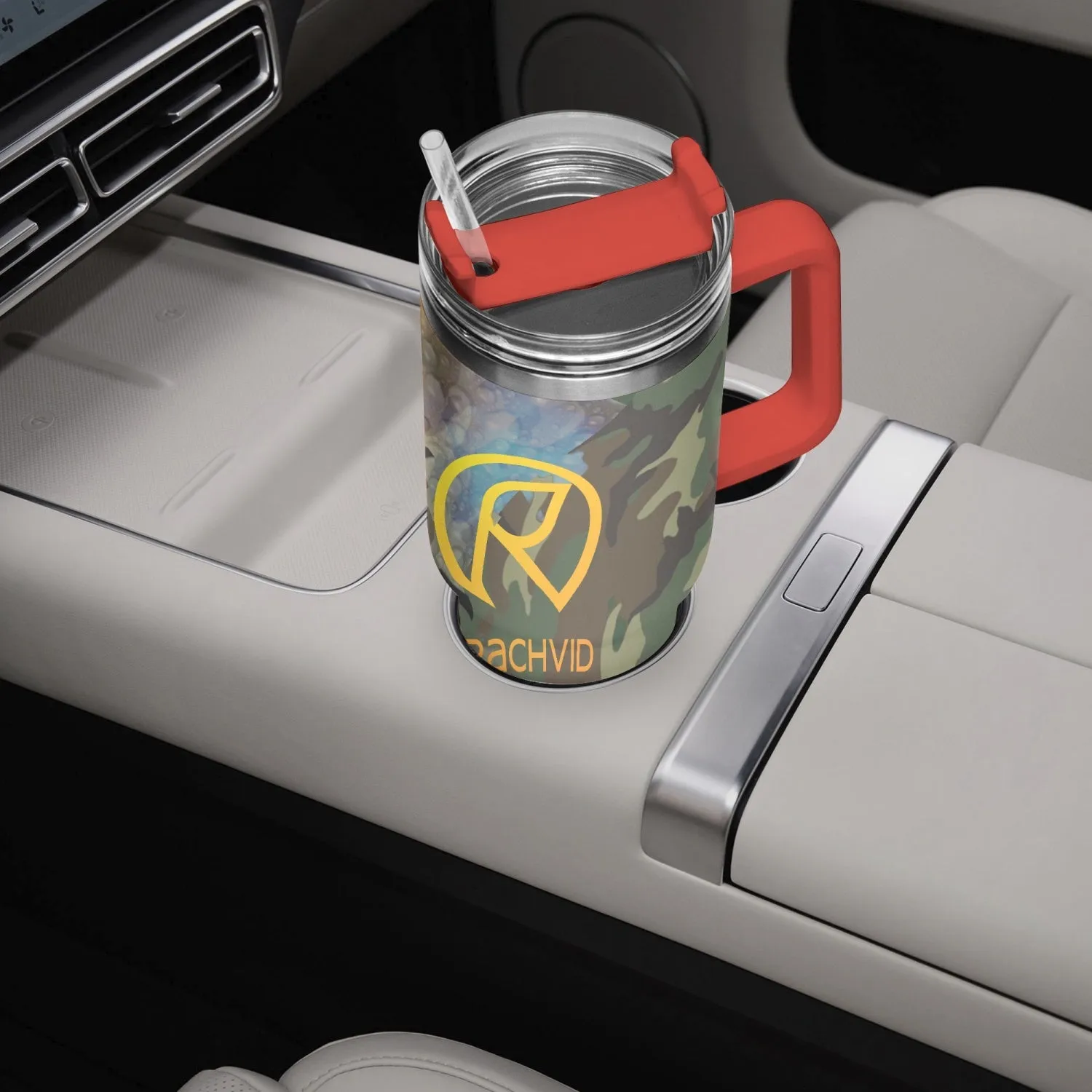 1102. Rachvid Camouflage 40oz Car Tumbler Cup