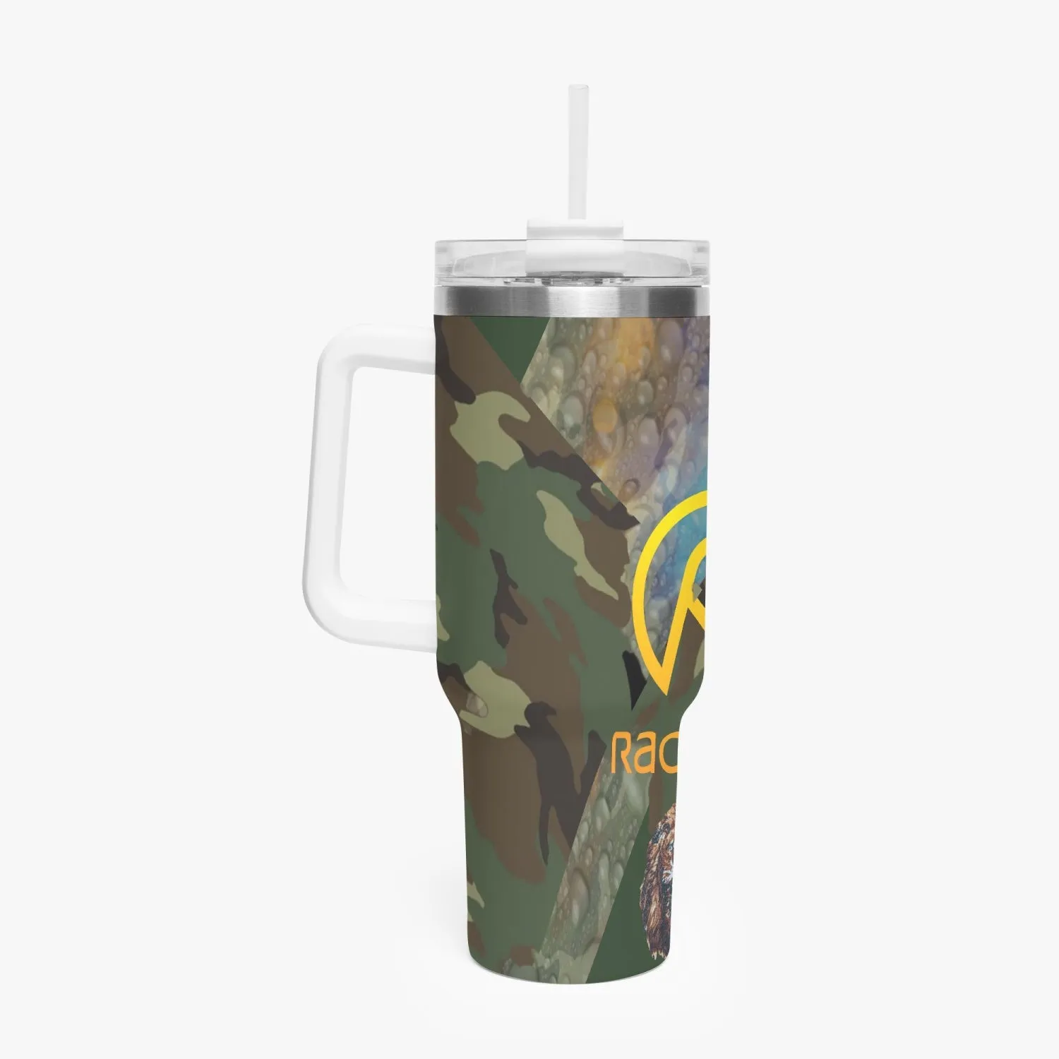 1102. Rachvid Camouflage 40oz Car Tumbler Cup