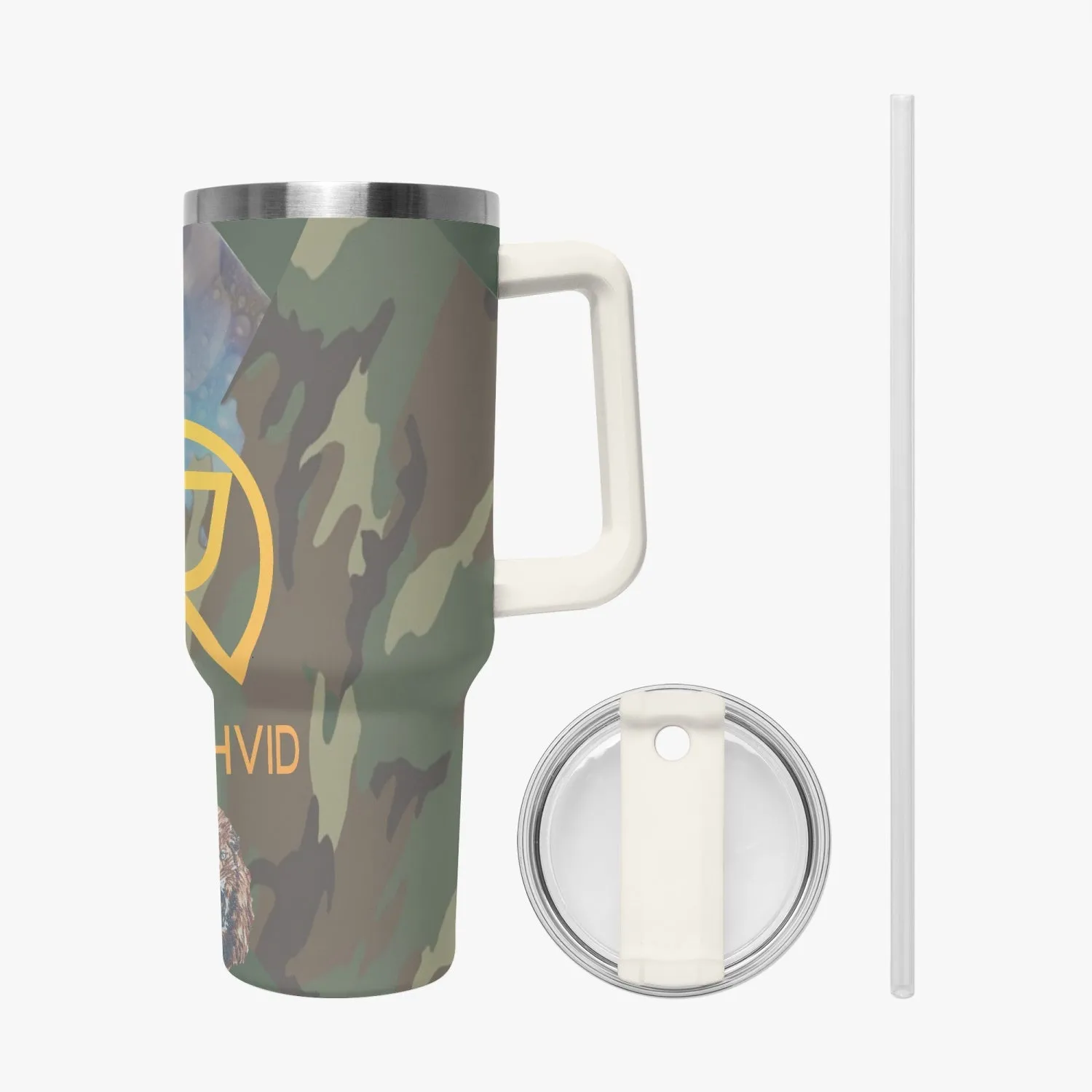 1102. Rachvid Camouflage 40oz Car Tumbler Cup