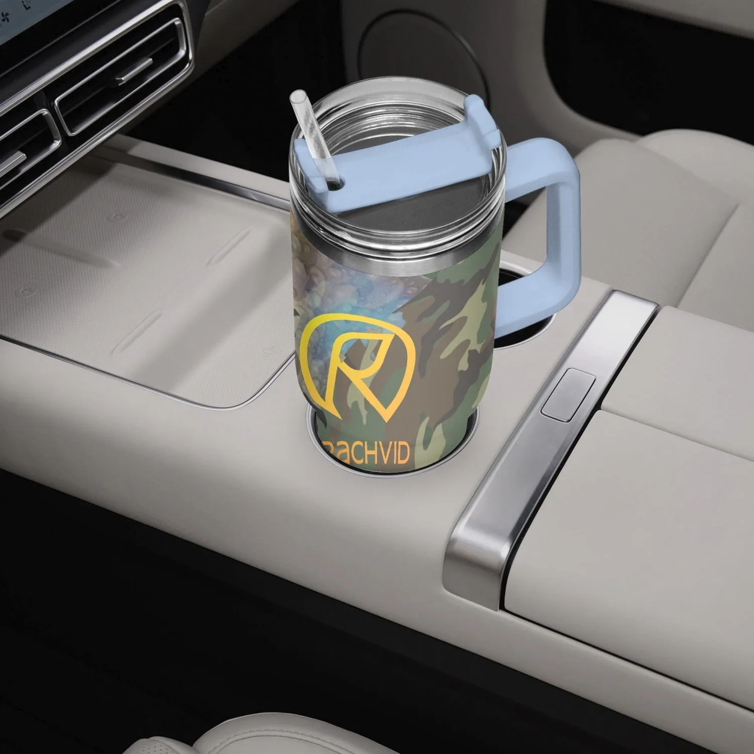 1102. Rachvid Camouflage 40oz Car Tumbler Cup