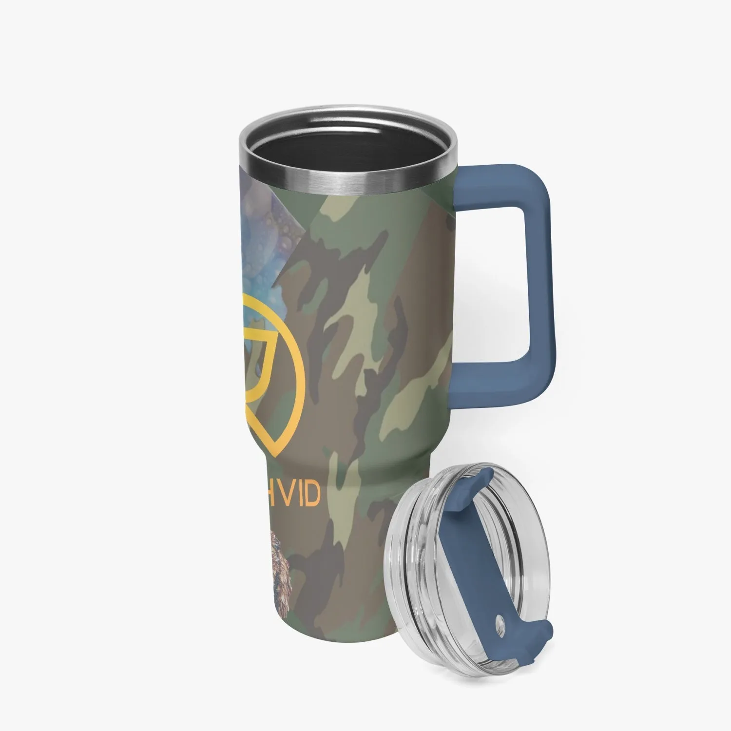 1102. Rachvid Camouflage 40oz Car Tumbler Cup