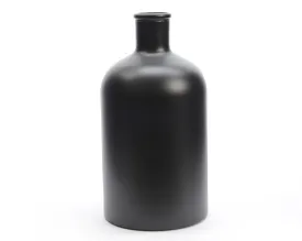 11" Basic Luxury Matte Blackboard Decorative Glass Bottle Vase