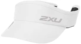 2XU Run Visor (White/White OSFA)