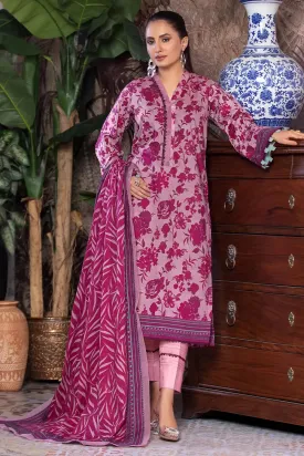 3PC Printed Unstitched Cambric Suit KCC-2855