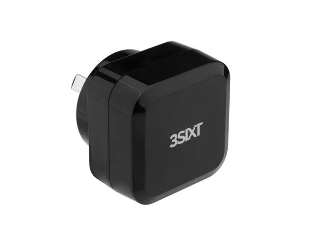 3SIXT Wall Charger AU 4.8A - Black