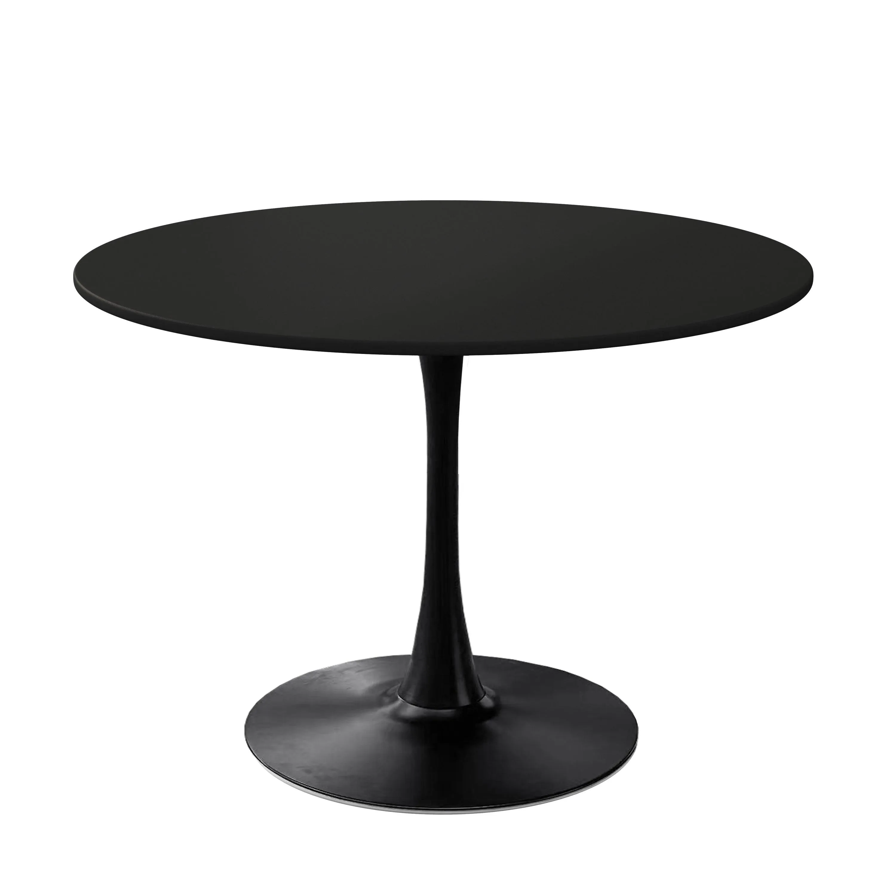 42.12" Modern Round Coffee Table with MDF Top & Metal Base - Multi-Use Table