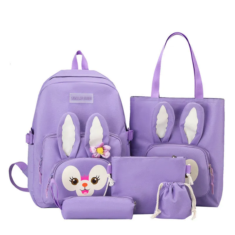 5 Pcs Set Backpack for Girls 2025