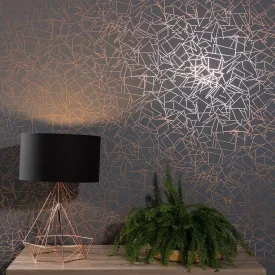 Angles Metallic Wallpaper - Erica Wakerly