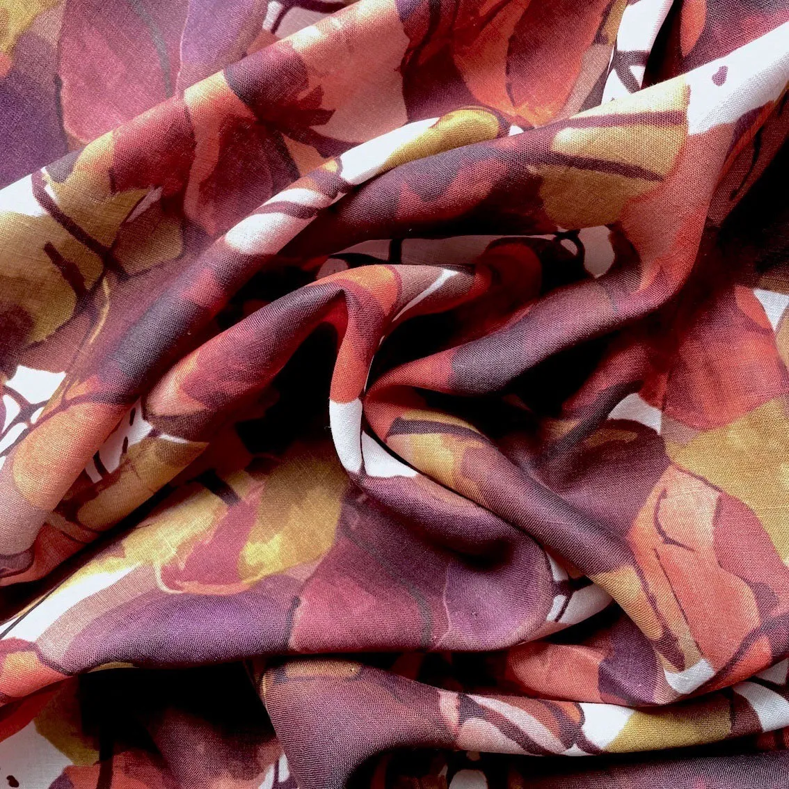 Autumn Season Printed Linen