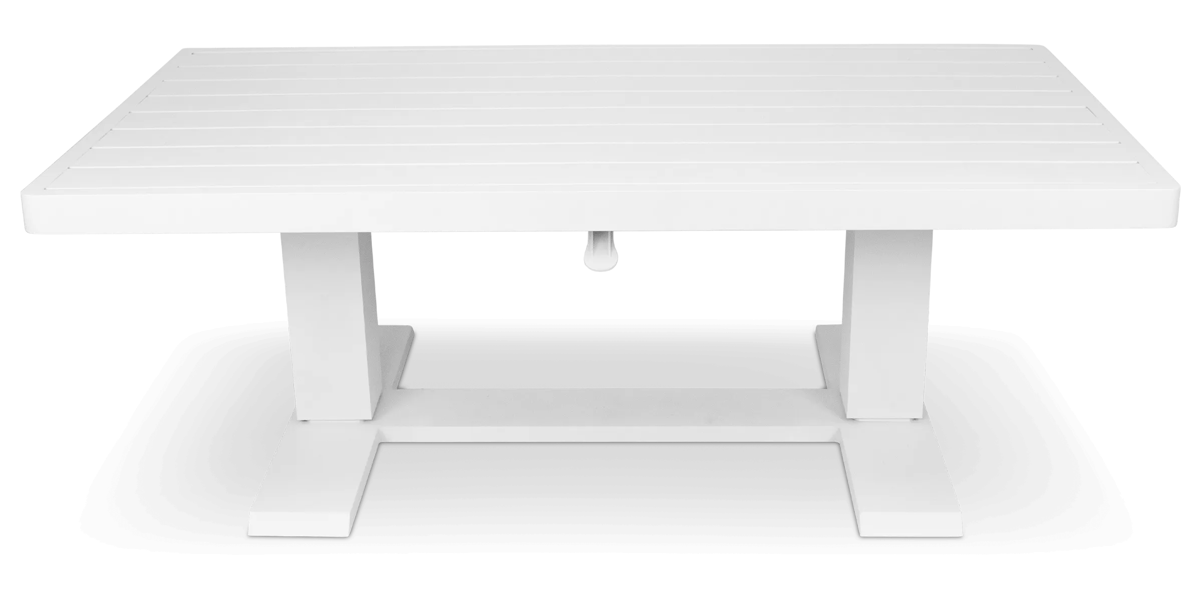 Stylish Aveiro Arctic White Adjustable Hybrid Coffee Table