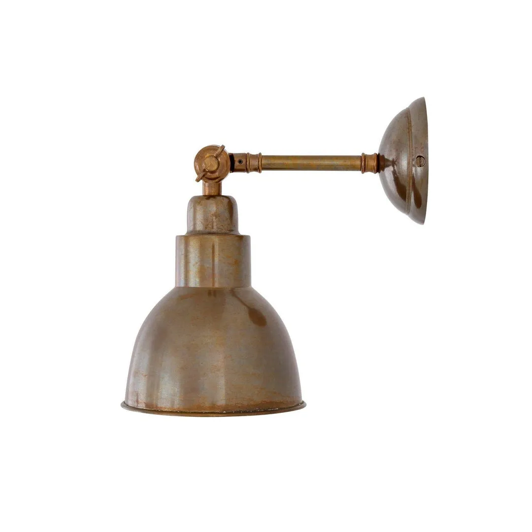 Baku Vintage Adjustable Brass Wall Light