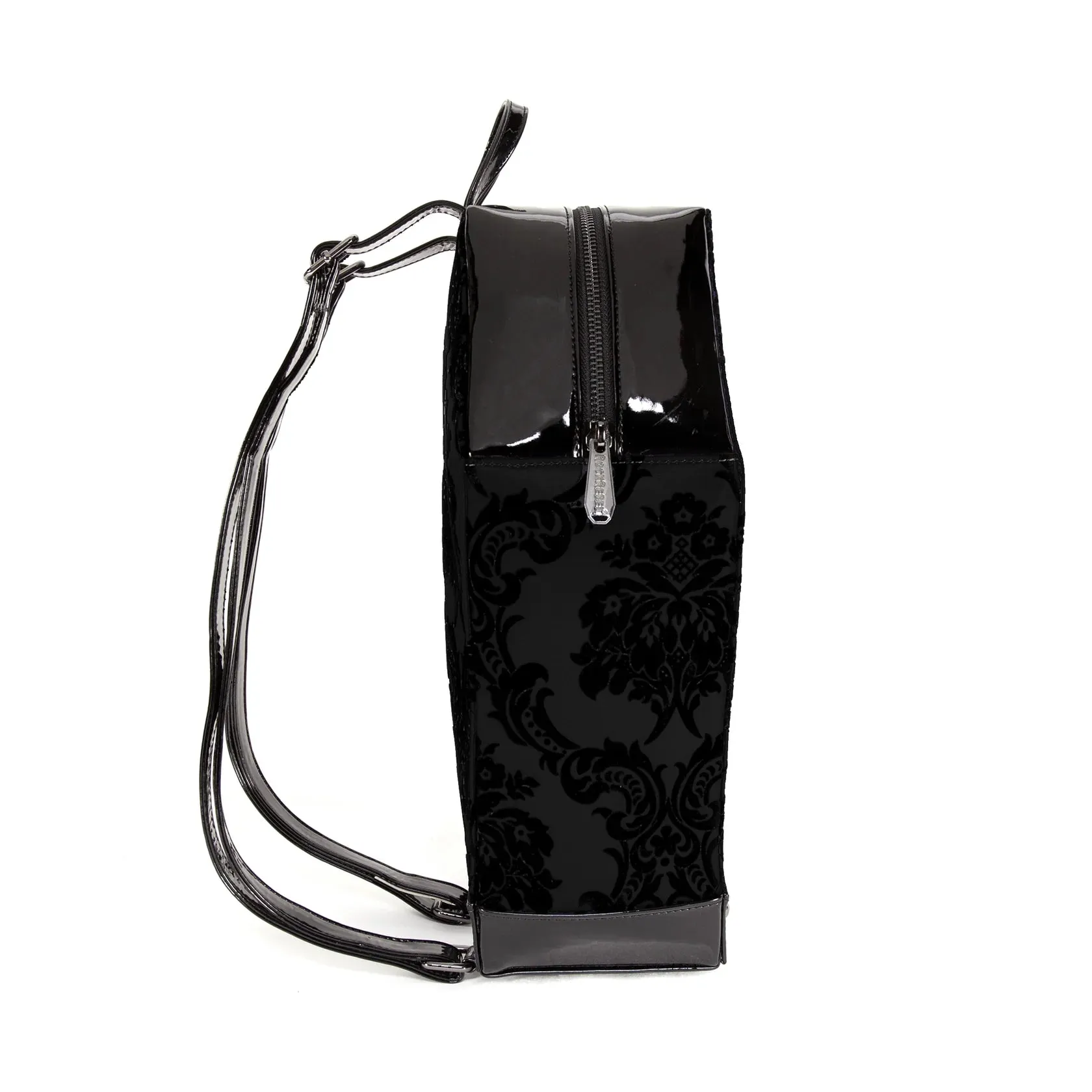 Black Damask Coffin Backpack