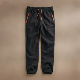 Brush Scuba Zip Pocket Performance Pant - Black/Orange