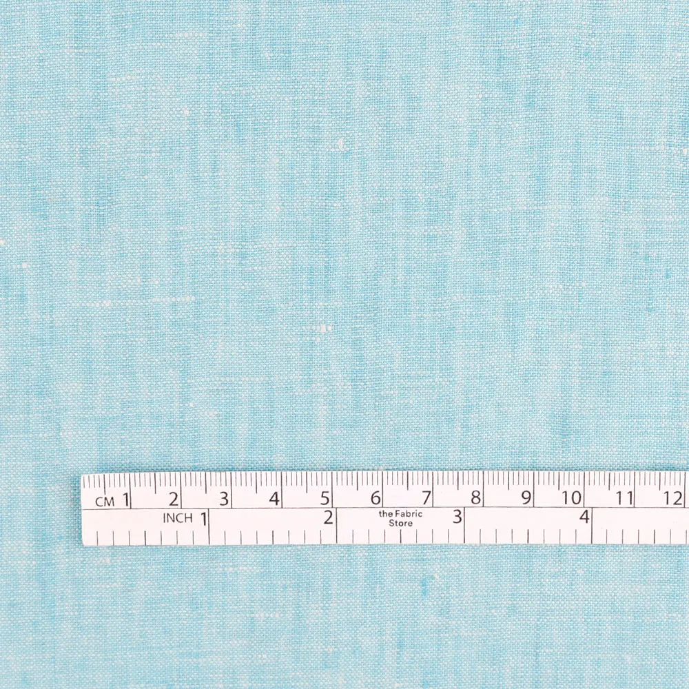 Chambray Linen - Aqua