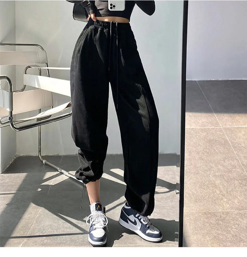 Cheyenne Solid Straight Leg High Waisted Sweatpants