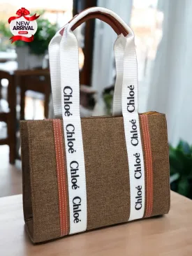 Chloe-Inspired Tote Bag for Girls with Unique Design (Brown-A)