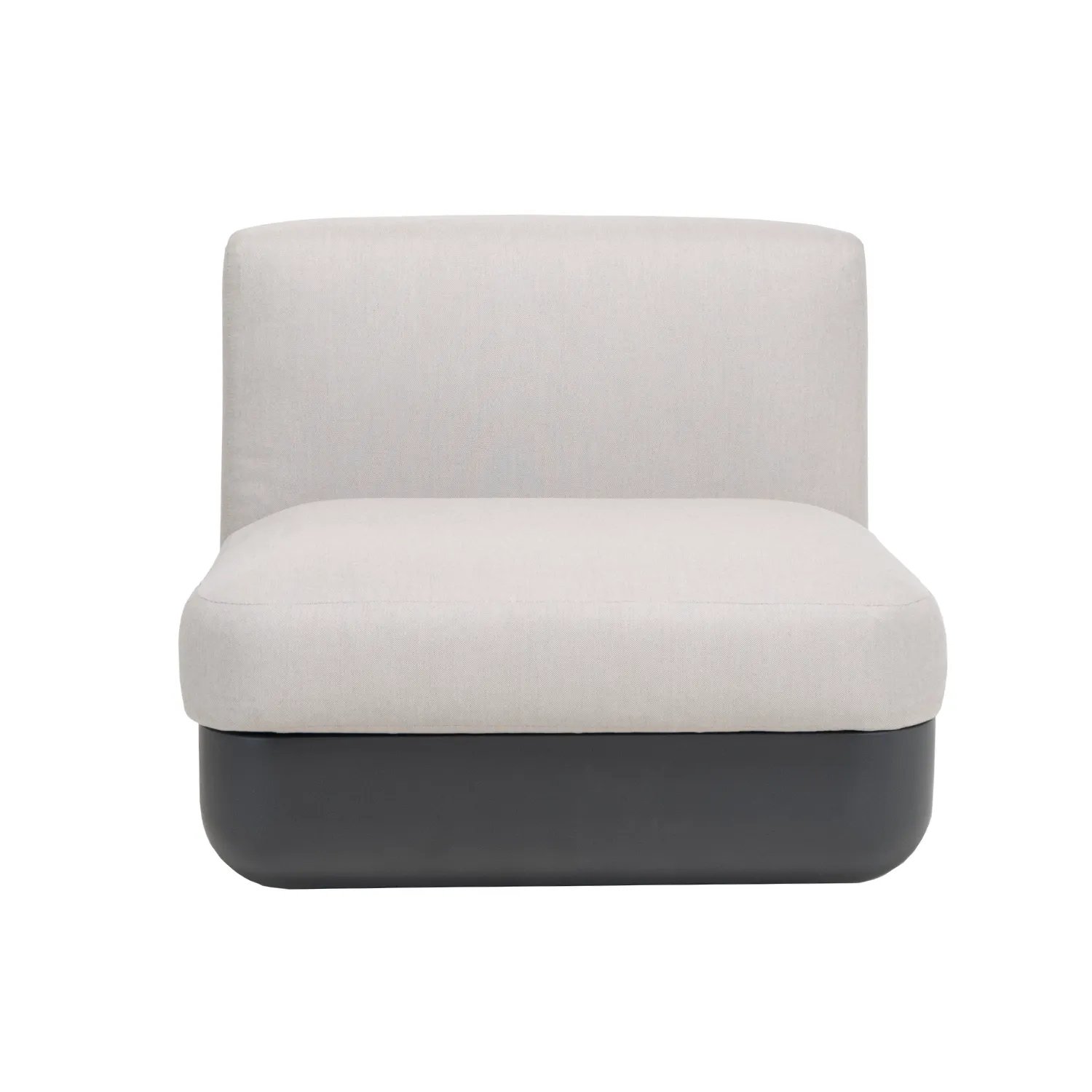 Cloud Outdoor Chalk Grey Armless Lounge Chair