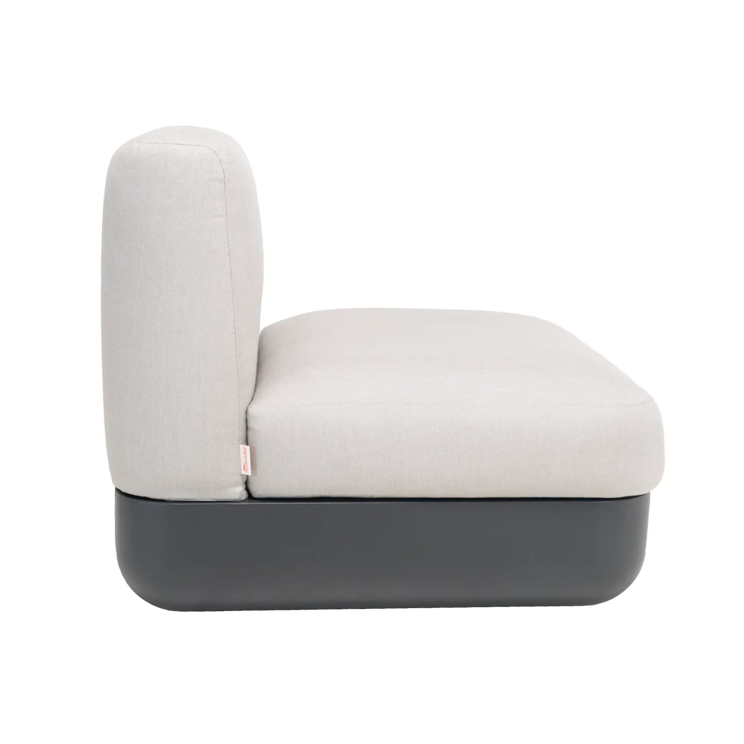 Cloud Outdoor Chalk Grey Armless Lounge Chair