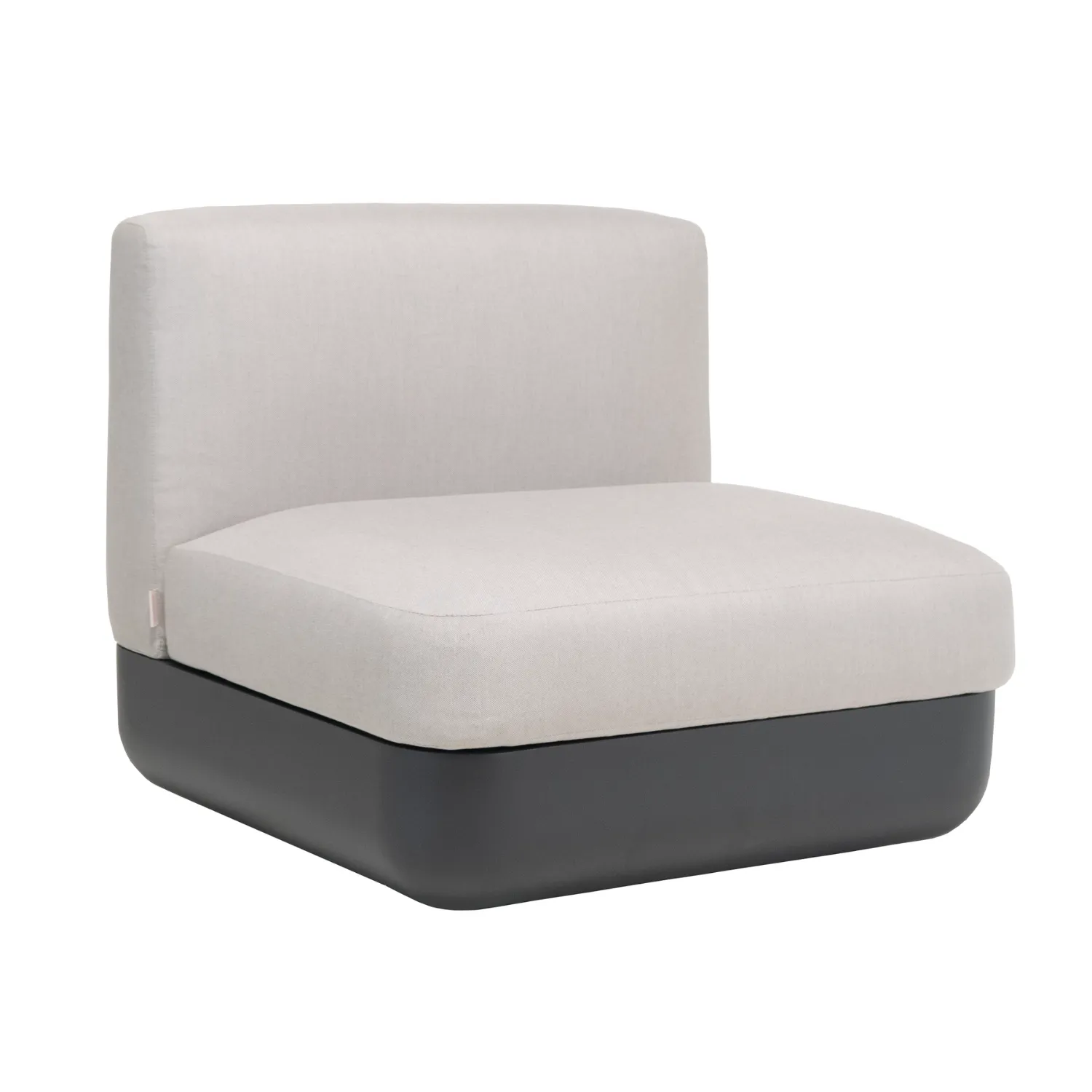 Cloud Outdoor Chalk Grey Armless Lounge Chair