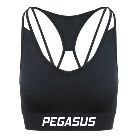 Cross Back Sports Bra - Jet Black