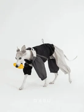 Detachable 4-Leg Dog Raincoat | Coal Grey