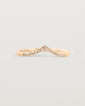 Gentle Point Ring | Champagne Diamonds