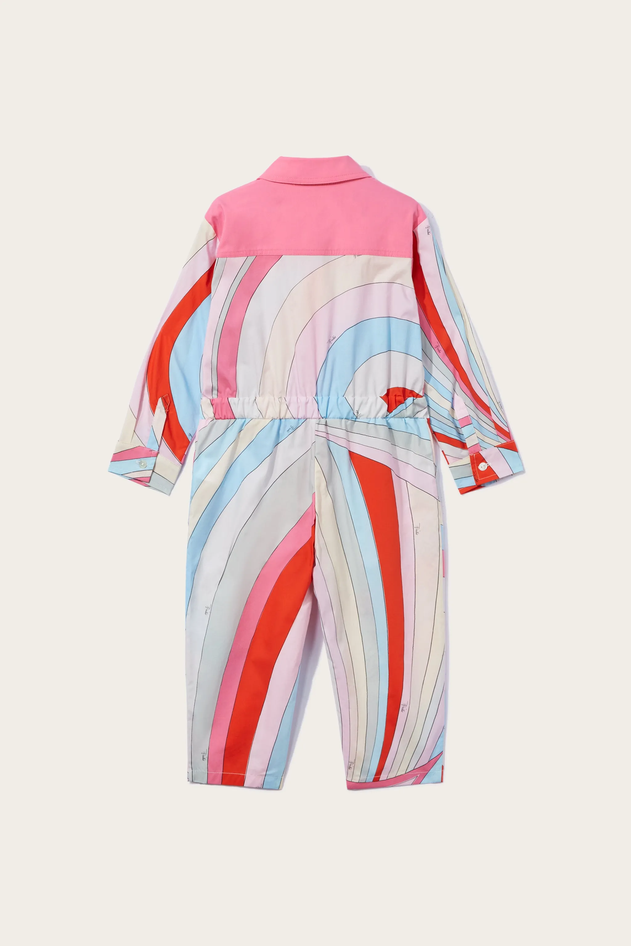 Iride-Print Cotton Jumpsuit