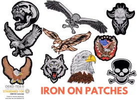 IRON ON PATCHES - SINGLE PATCH