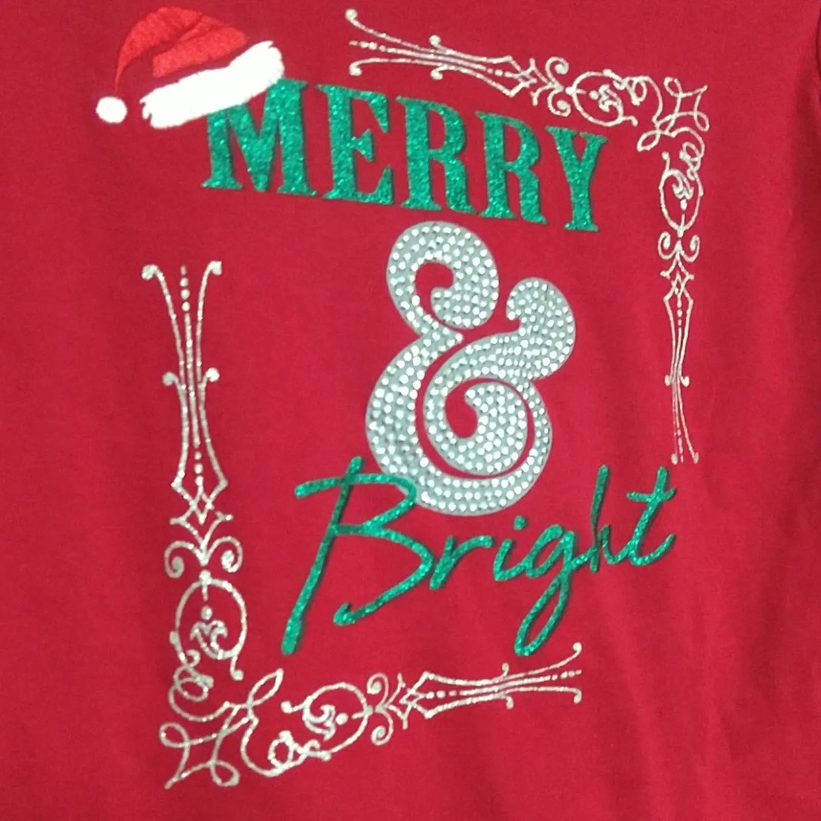 Karen Scott All Cotton Christmas Shirt Small