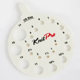 KnitPro Gauges-And-Needle-Size-Tags, Needle View Sizer Ivy (10991)