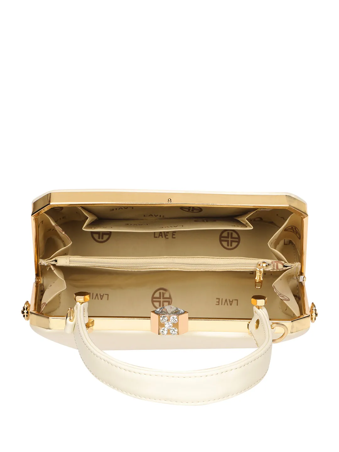 Lavie Signature Gaum Off White Large Women's Frame Bag