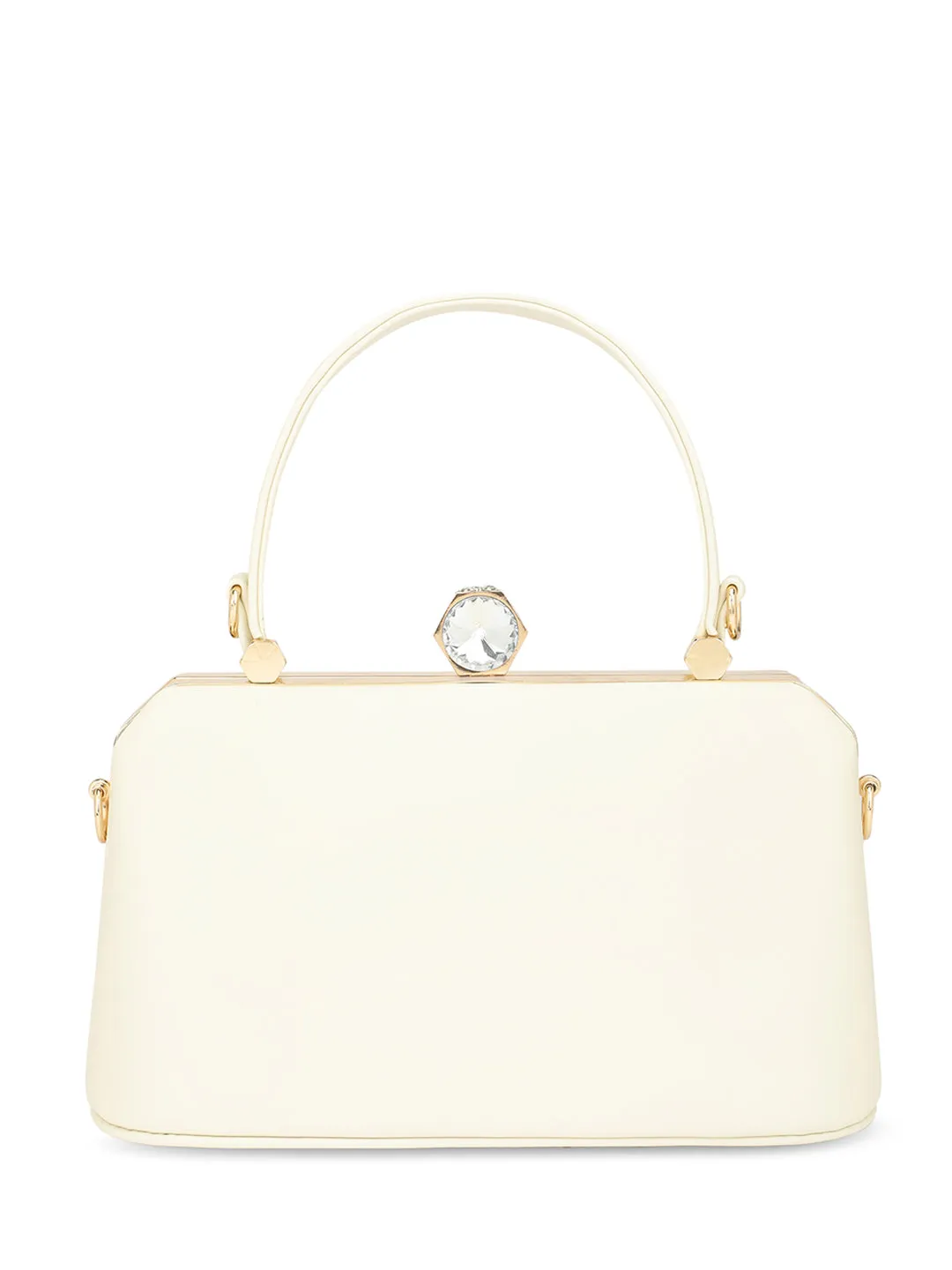 Lavie Signature Gaum Off White Large Women's Frame Bag