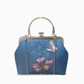 Lorene Retro Embroidered Handbag