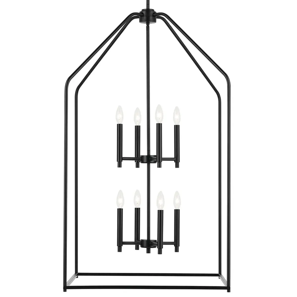 Madden 24" 8-Light Pendant Light, Black Finish