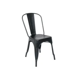 Matte Black Finish Tolix Chair