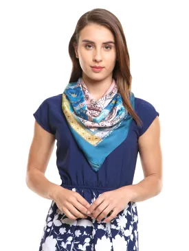 Modarta Head Scarf - Blue Floral Scarf