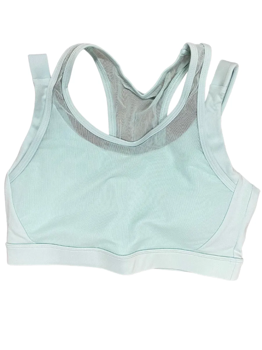 Mono B GREEN Mesh Overlay Sports Bra AT8084