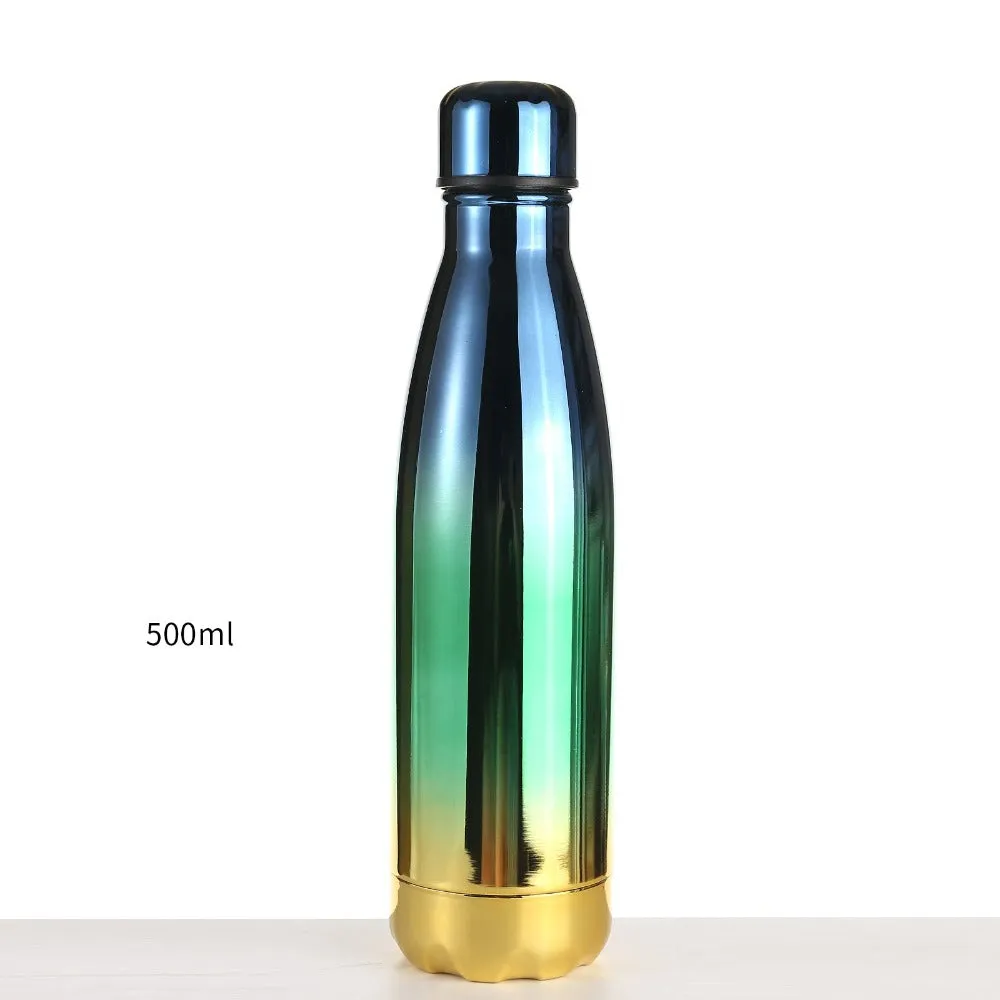 Multi Shiny Shade Steel Water-Bottle.(500mL)