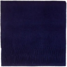 Navy Blue Pure Lambswool Scarf