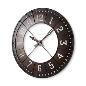 Newcastle Wall Clock Brown Metal | 57"