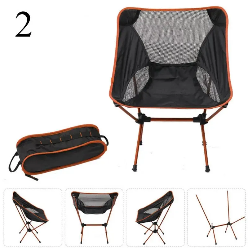 Portable Folding Beach Moon Chair  - Outdoor Camping Chairs