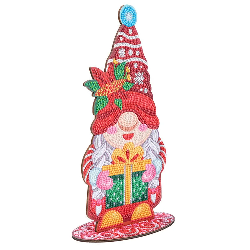 "Mrs Winter Gnome" Crystal Art XXL Buddies