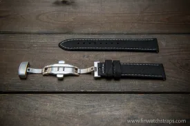 Sailcloth waterproof watch strap. Deployment clasp.