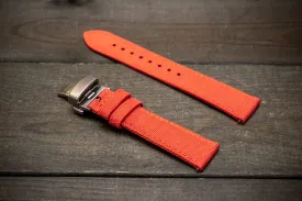 Sailcloth waterproof watch strap. Deployment clasp.