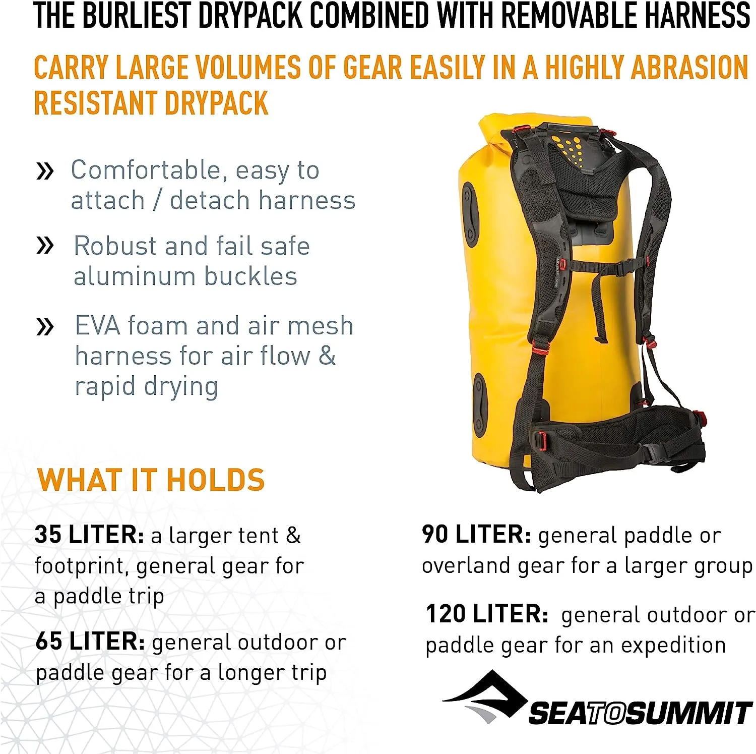 Sea to Summit Hydraulic Dry Packs Sizes 90L or 120L