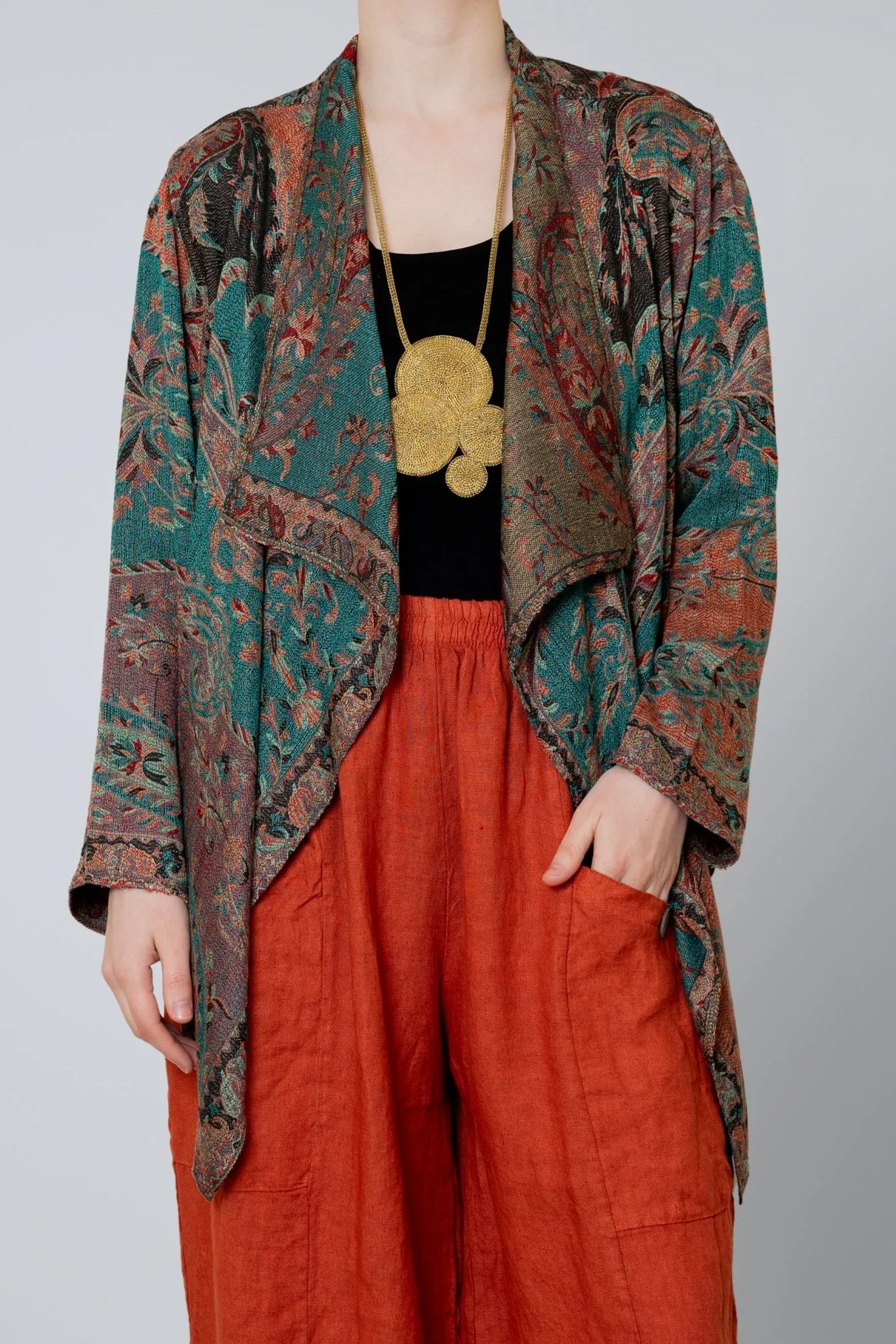 Short Printed Jacket - Manali